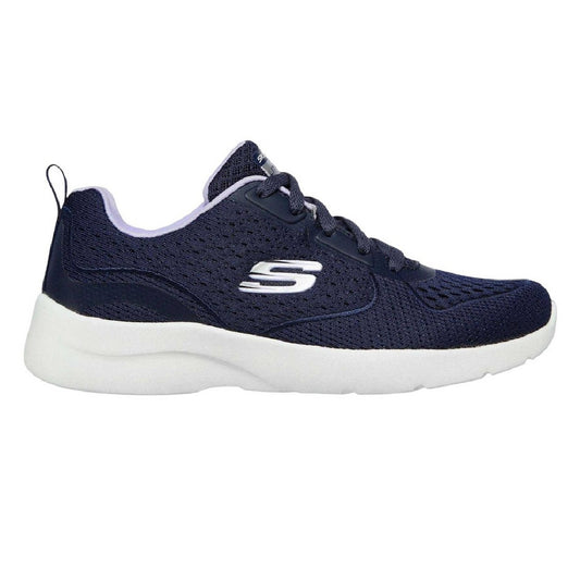 Navy-Lavender - Front - Skechers Womens-Ladies Dynamight 2.0 Trainers