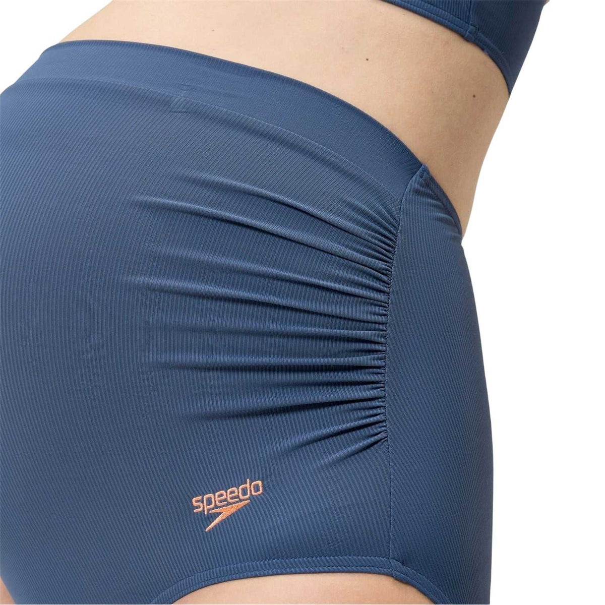 Blue - Side - Speedo Womens-Ladies Mathi Wai High Waist Maternity Bikini Set