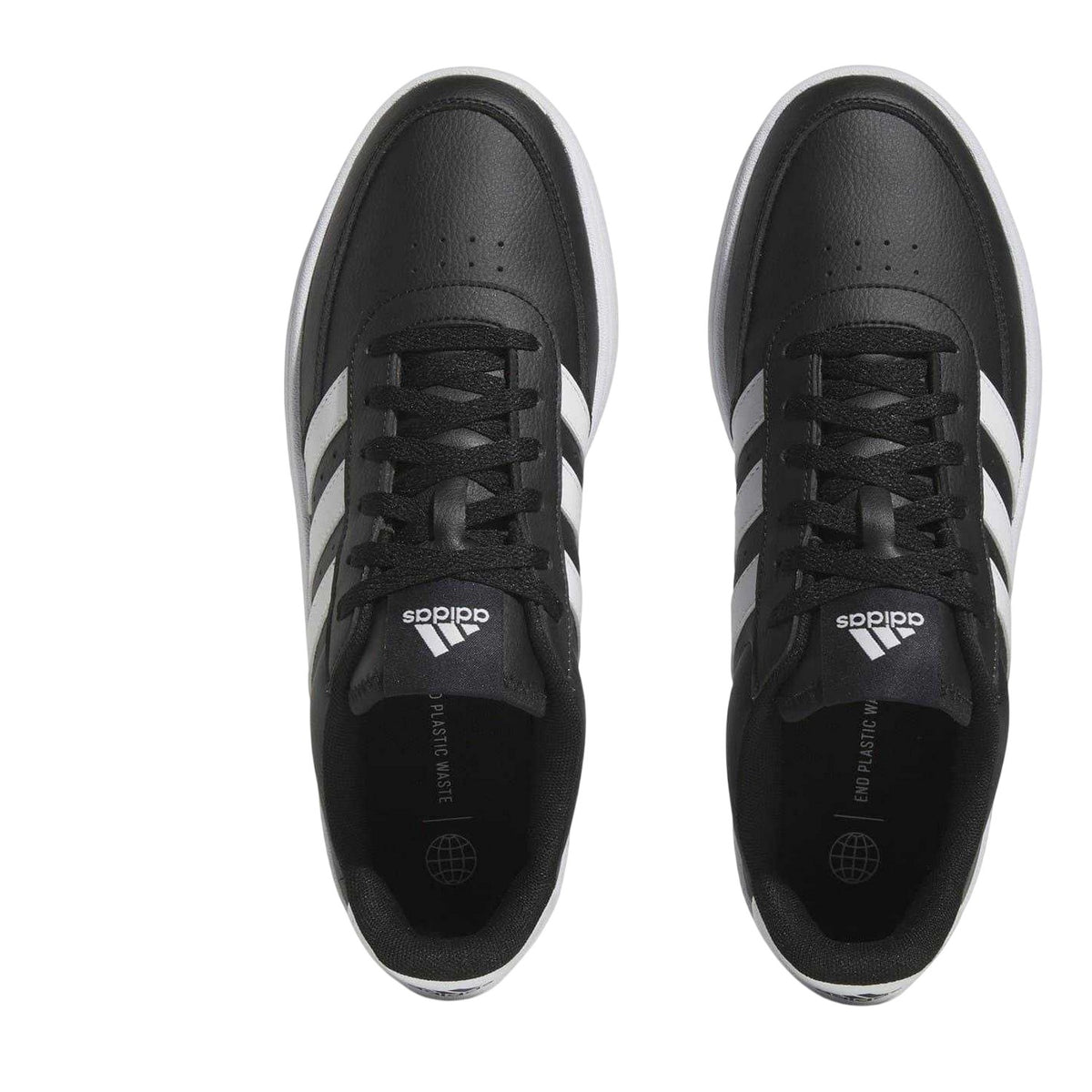 Black-White - Side - Adidas Mens Breaknet 2.0 Trainers