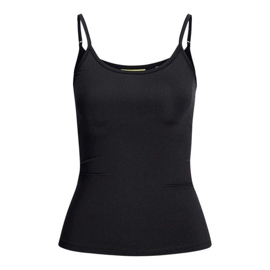 Black - Front - JJXX Womens-Ladies Plain Sleeveless Tank Top