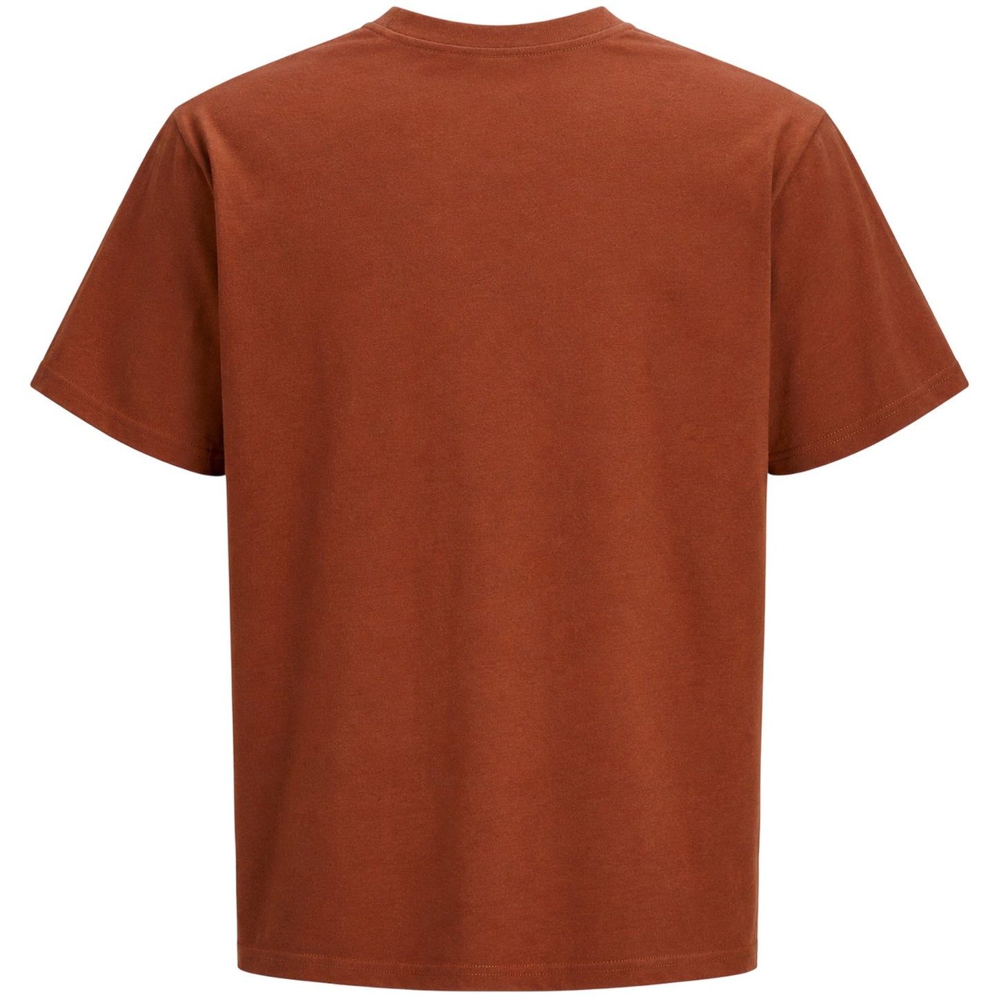 Brandy - Back - Jack And Jones Mens Logo Combed Cotton T-Shirt