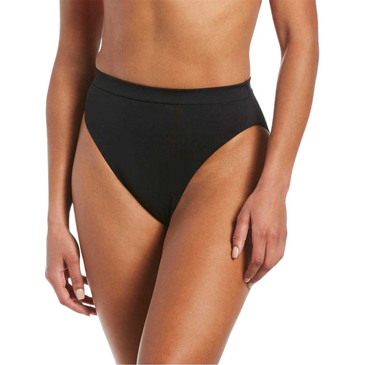 Black - Front - Nike Womens-Ladies High Waist Bikini Bottoms