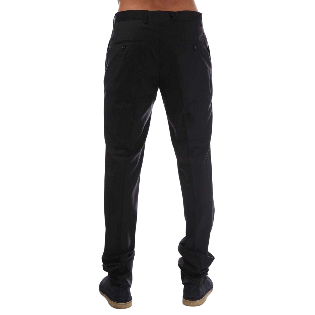 Black - Back - Hugo Boss Mens Glover Slim Formal Trousers