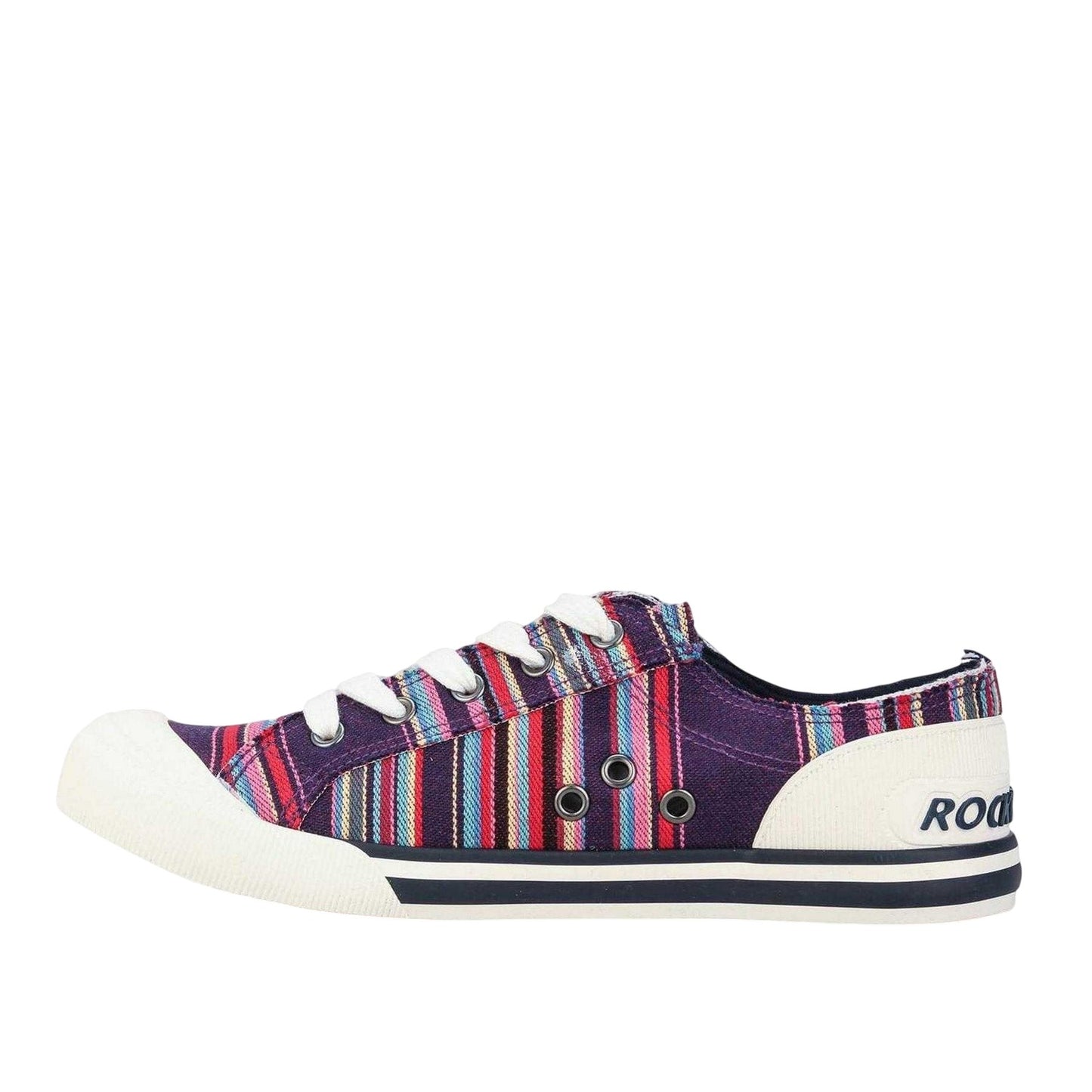 Purple - Side - Rocket Dog Womens-Ladies Jazzin Canvas Pumps