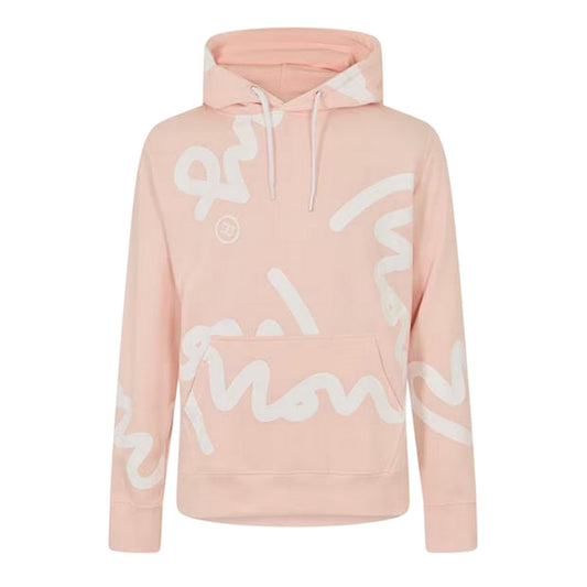 Pink - Front - Money Mens Signature Hoodie