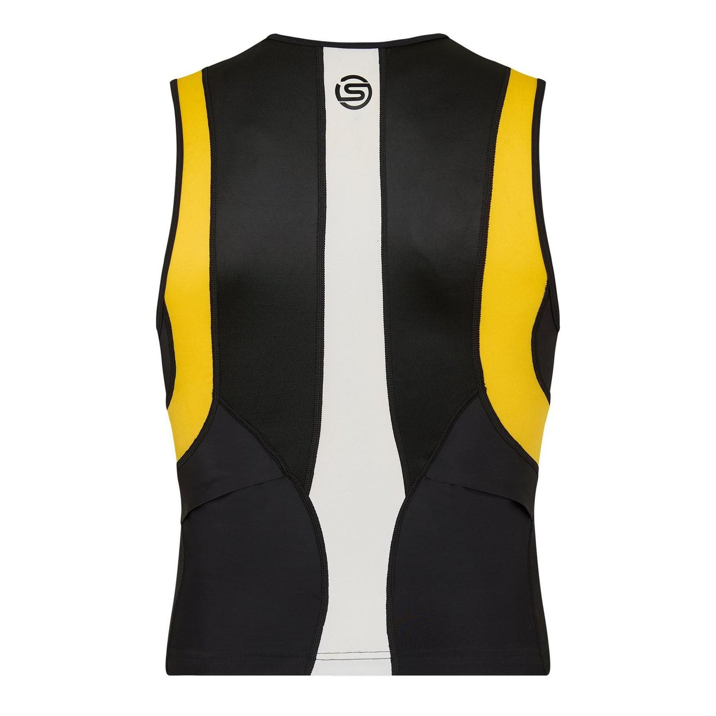 Black - Back - Skins Mens Tri 400 Triathlon T-Shirt