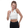 White - Side - Lacoste Womens-Ladies Polo Sports Bra