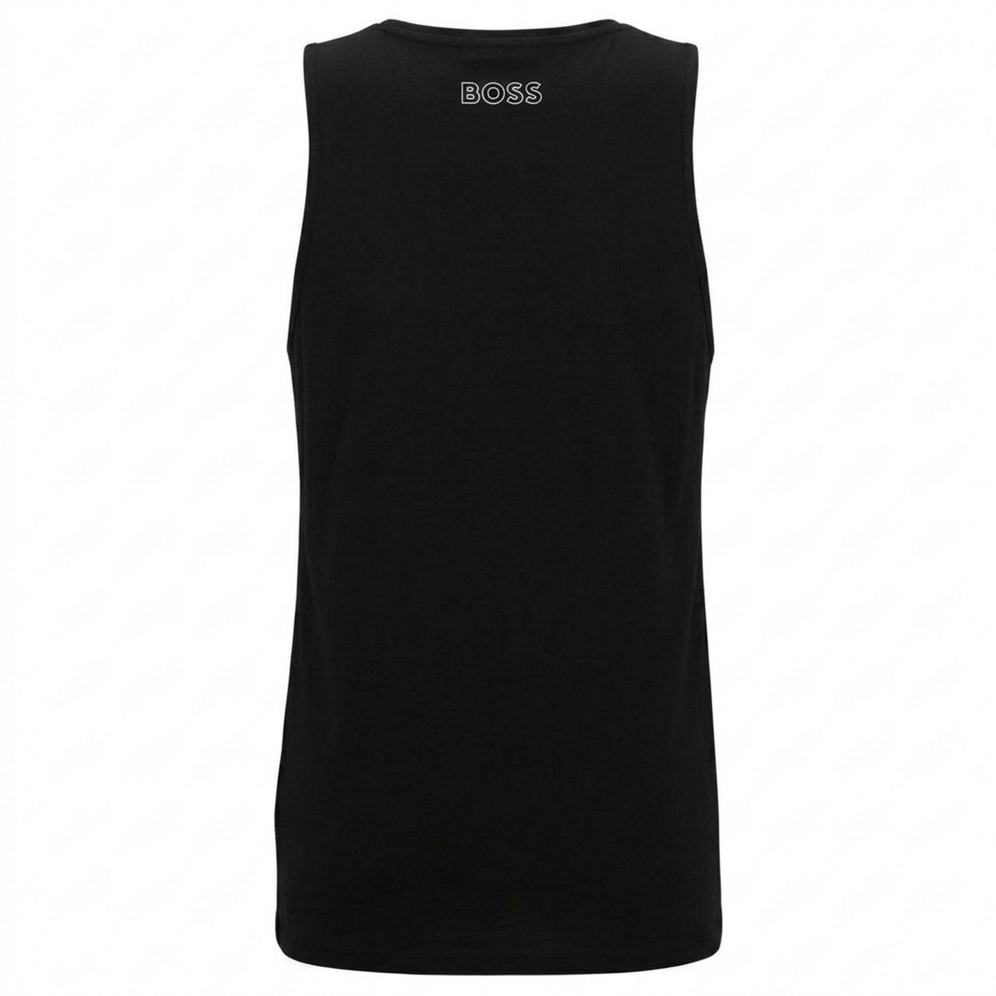 Black - Back - Boss Mens Ribbed Tank Top
