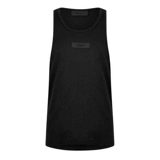 Black - Front - Fear Of God Essentials Womens-Ladies Cotton Blend Tank Top