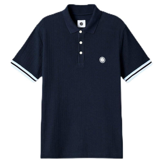 Navy - Front - Pretty Green Mens Cressa Polo Shirt