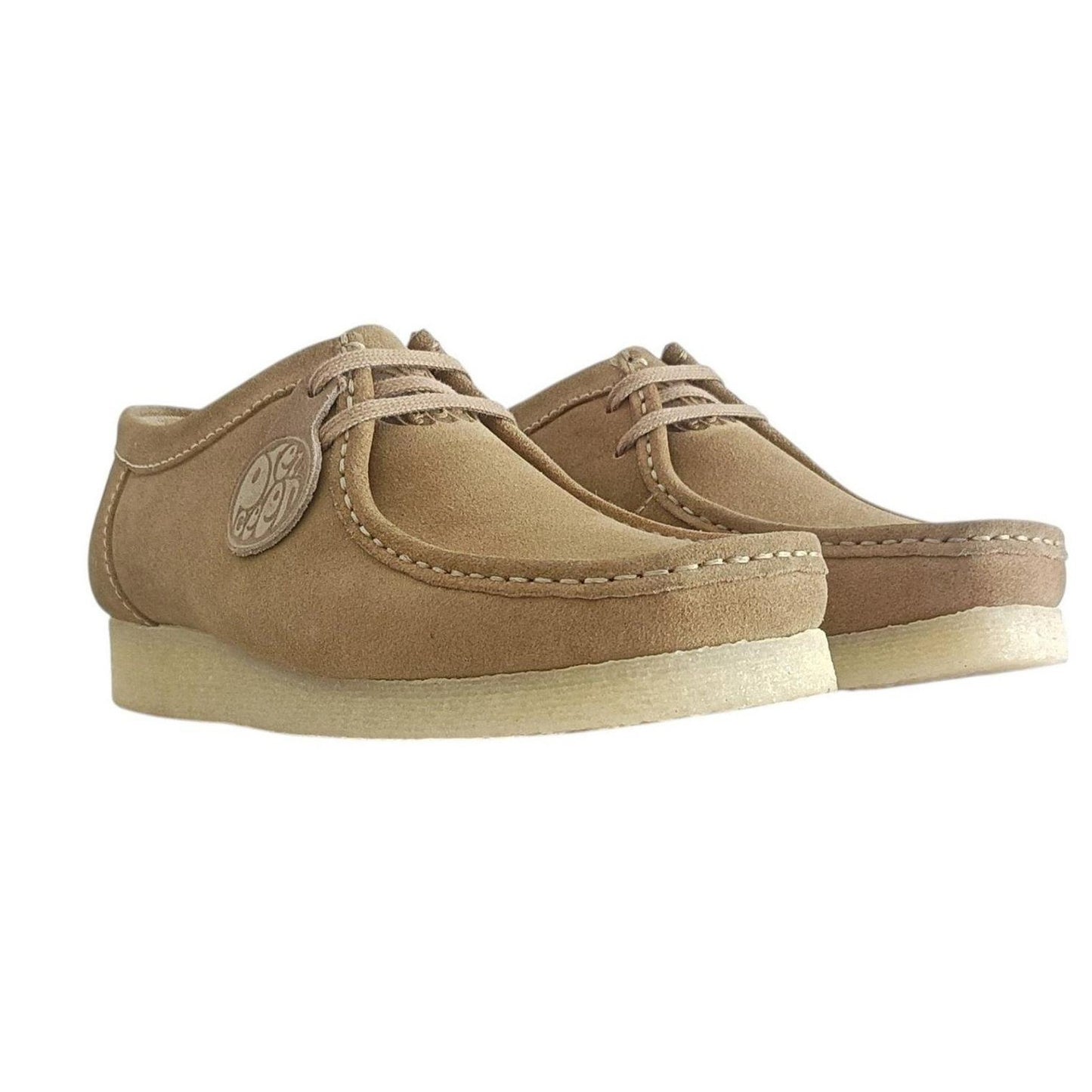 Sand - Lifestyle - Pretty Green Mens Koala Leather Flat Oxford Shoes