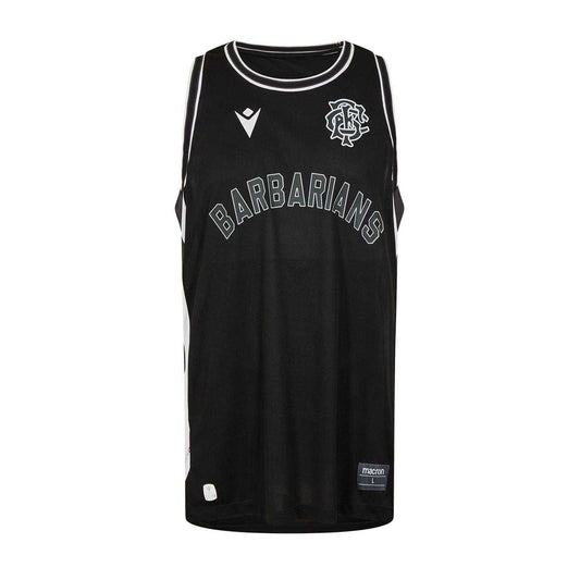 Black-White - Front - Macron Unisex Adult Barbarians 24-25 Vest Top