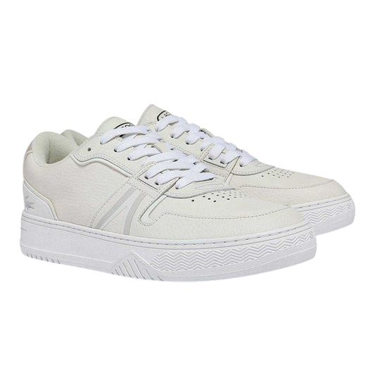 White - Front - Lacoste Mens L003 Neo Leather Trainers