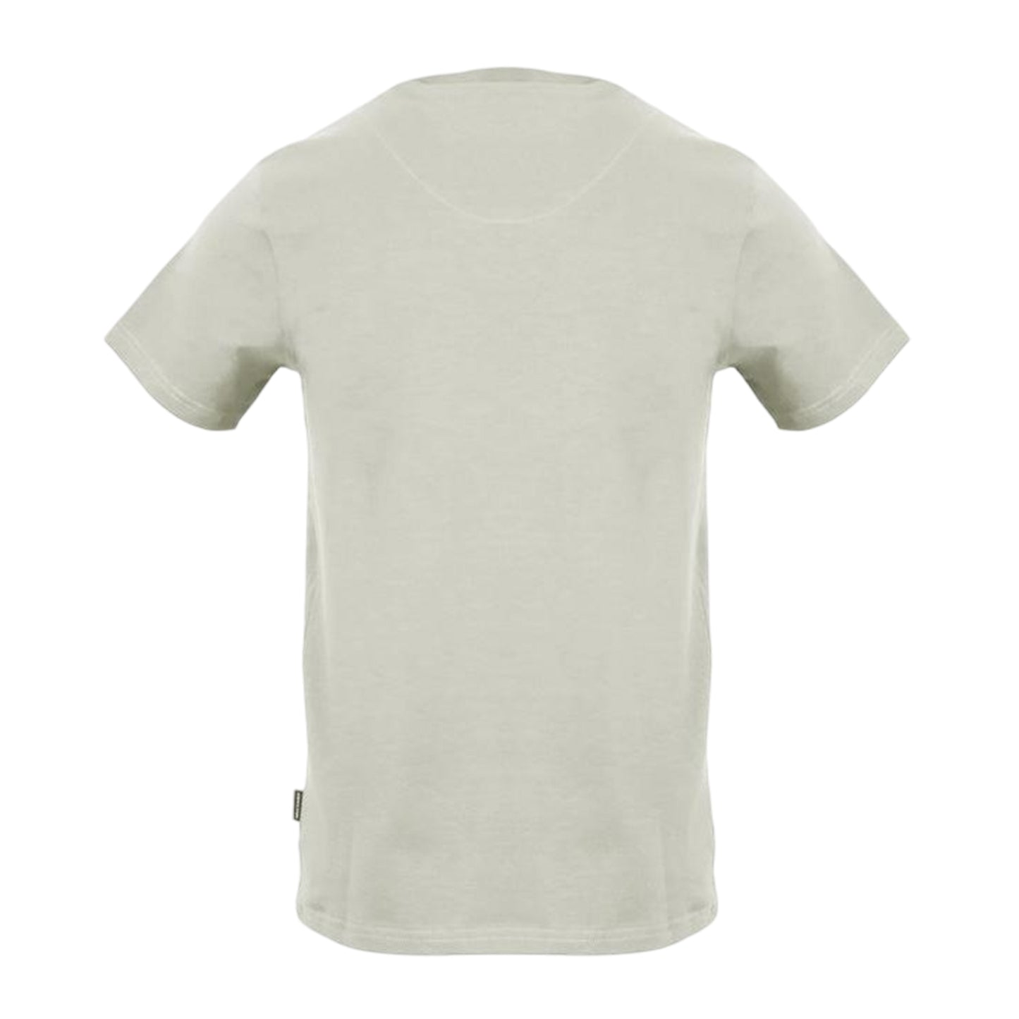 Grey - Back - Aquascutum Mens Logo Crew Neck Regular T-Shirt