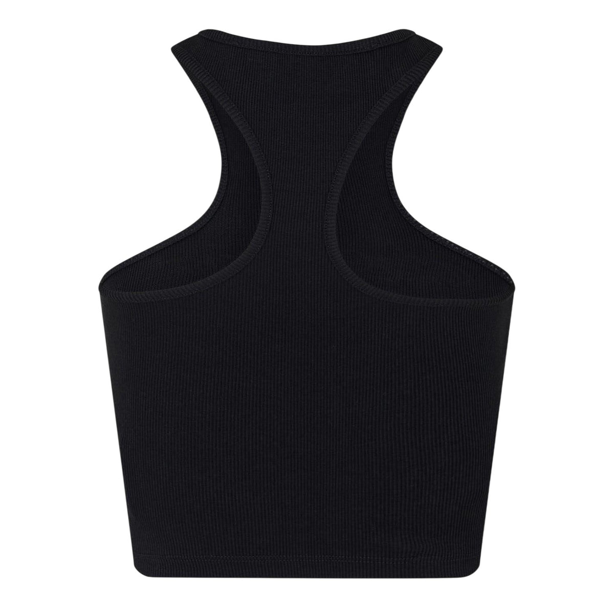 Black - Back - Off White Womens-Ladies Relaxed Fit Tank Top
