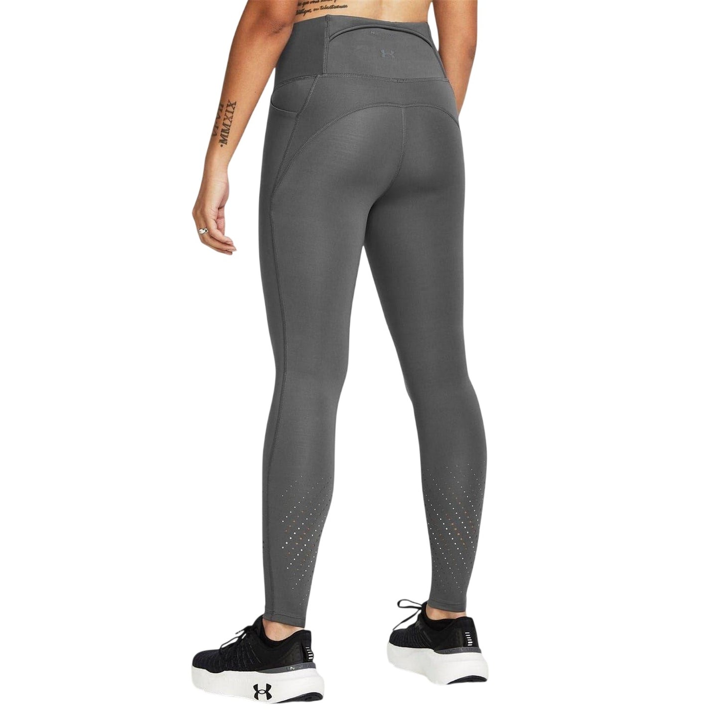 Grey - Lifestyle - Under Armour Womens-Ladies Launch Elite Fitted Running Tights