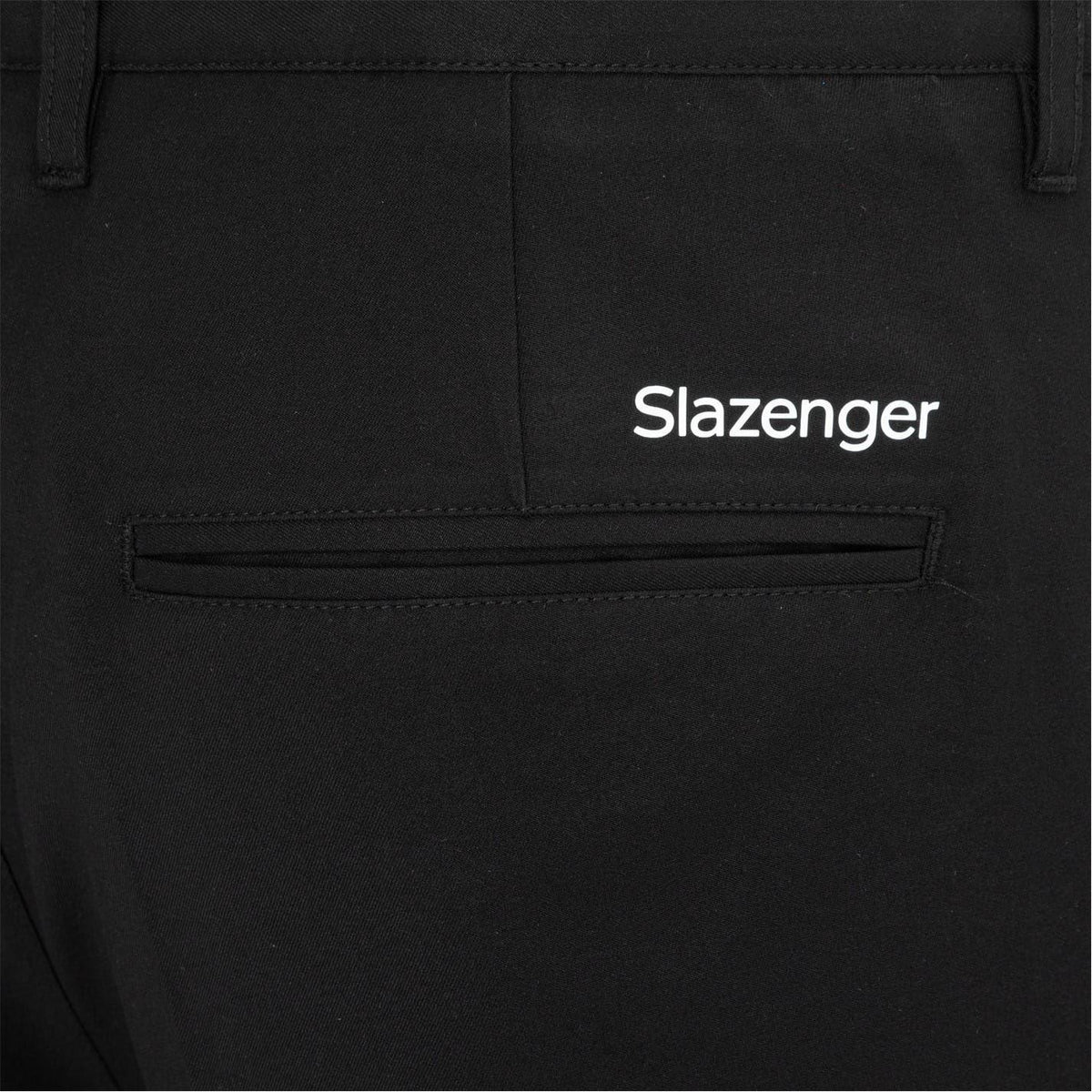 Black - Pack Shot - Slazenger Mens Polyester Golf Shorts