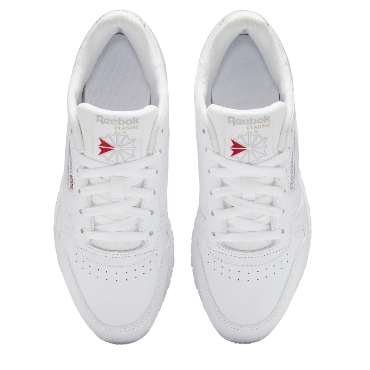 White - Lifestyle - Reebok Womens-Ladies Classic Leather Trainers