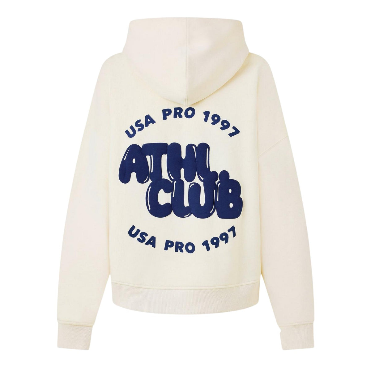 Cream - Back - USA Pro Unisex Adult Oversized Hoodie