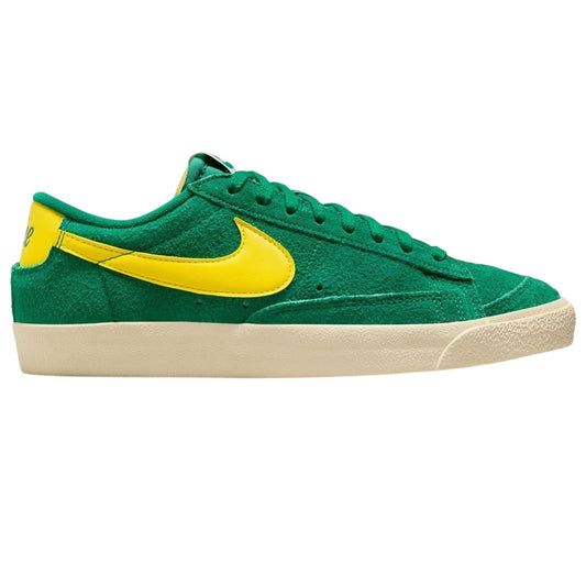 Green-Yellow-White - Front - Nike Womens-Ladies Blazer Jumbo Suede Trainers