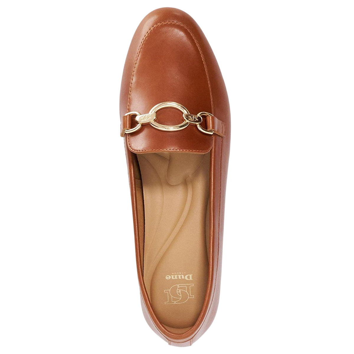Tan - Lifestyle - Dune London Womens-Ladies Lo Gladia Leather Loafers