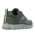 Charcoal - Back - Skechers Mens Track Syntac Coated Leather Trainers