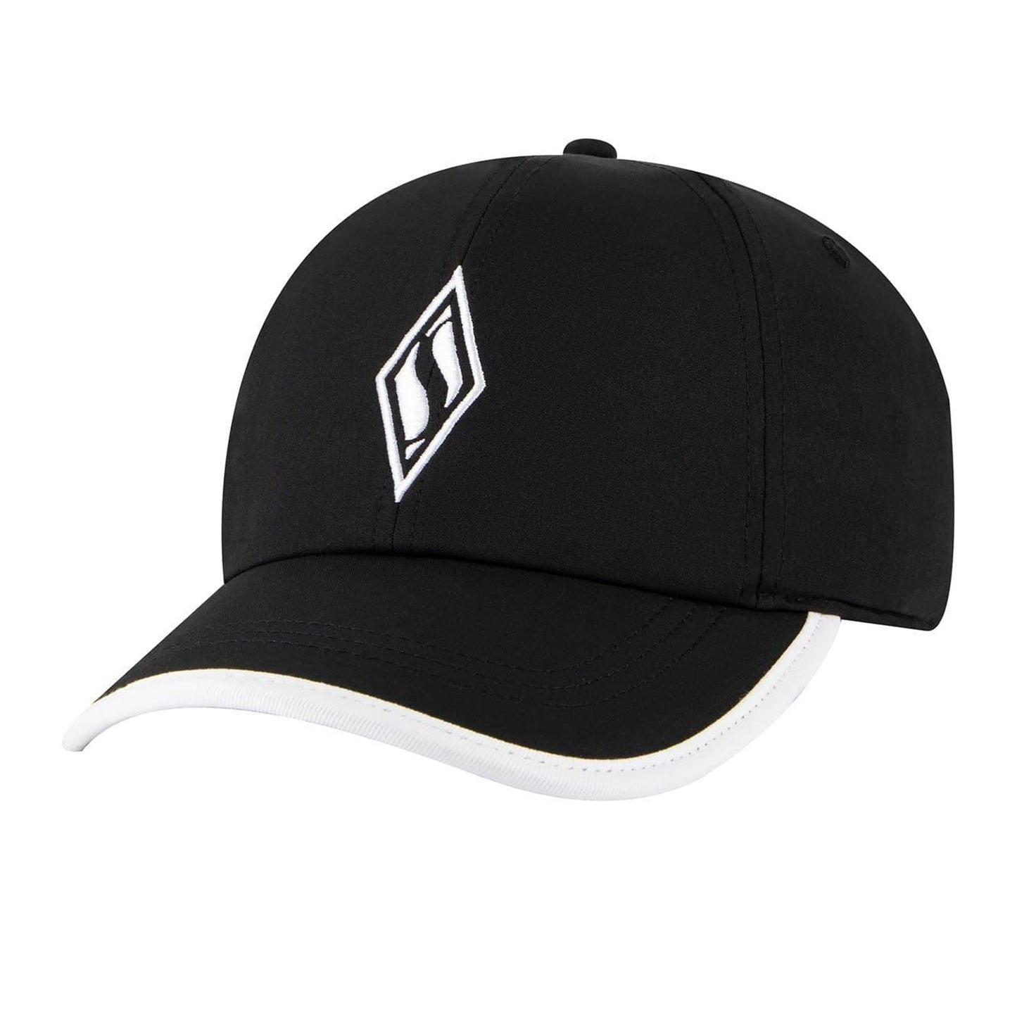 Black-White - Side - Skechers Womens-Ladies Skchwve Baseball Cap