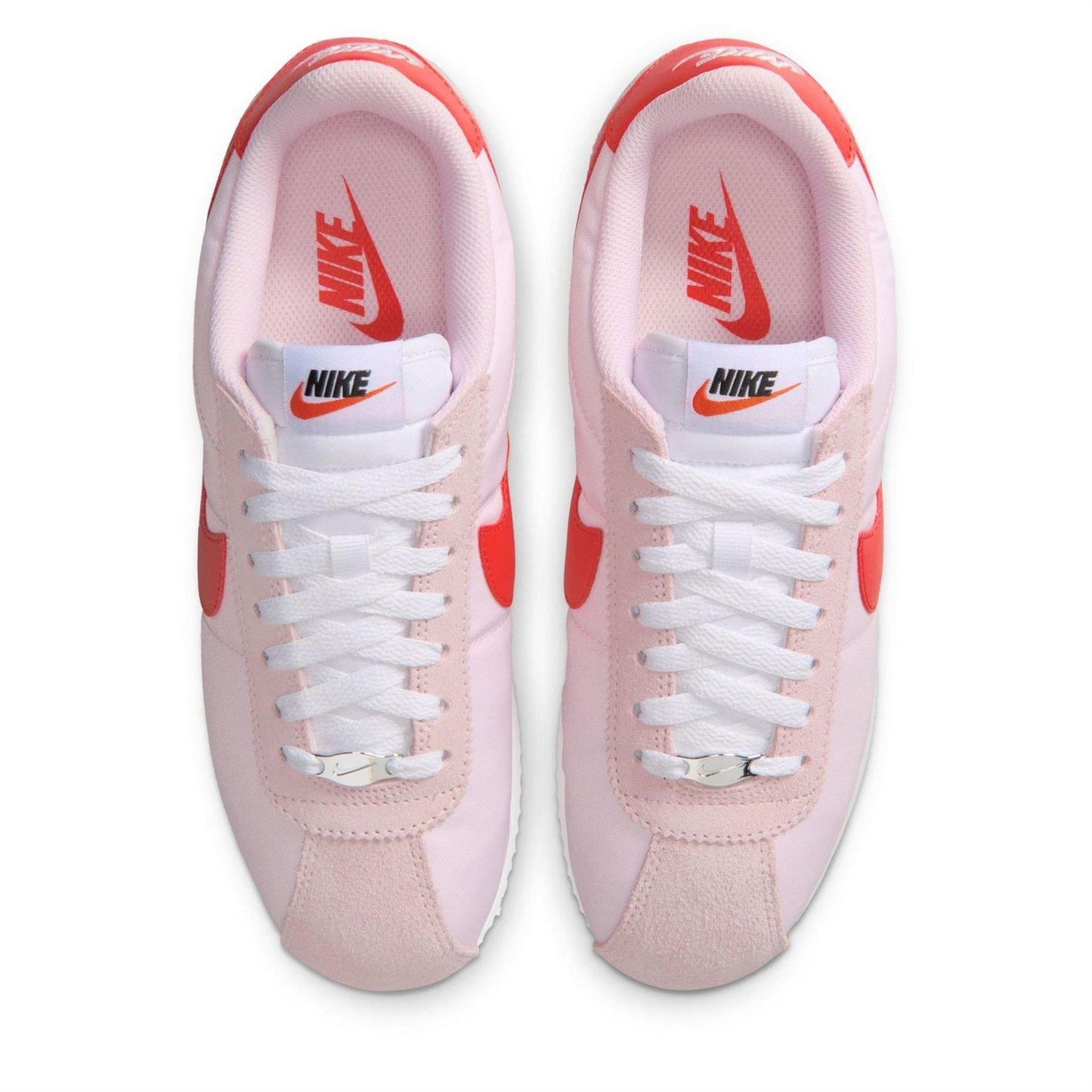 Pink Foam - Pack Shot - Nike Womens-Ladies Cortez Suede Trainers