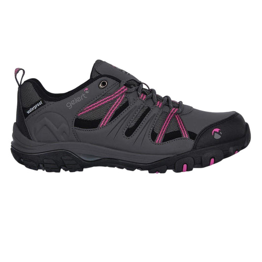 Charcoal - Front - Gelert Womens-Ladies Waterproof Walking Shoes