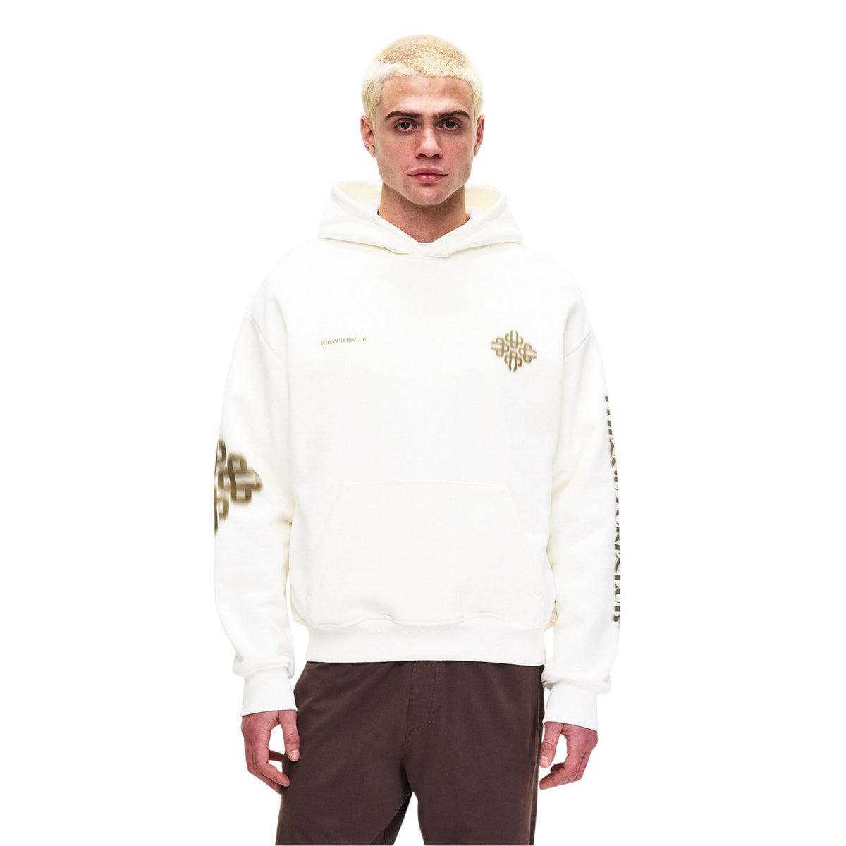 White - Side - Couture Unisex Adult Graphic Print Drop Sleeve Hoodie