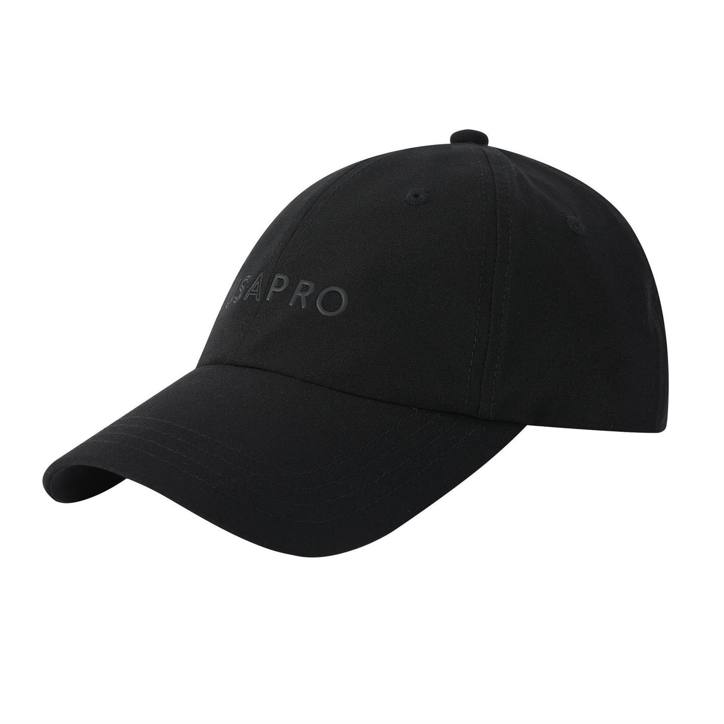 Black - Side - USA Pro Logo Baseball Cap