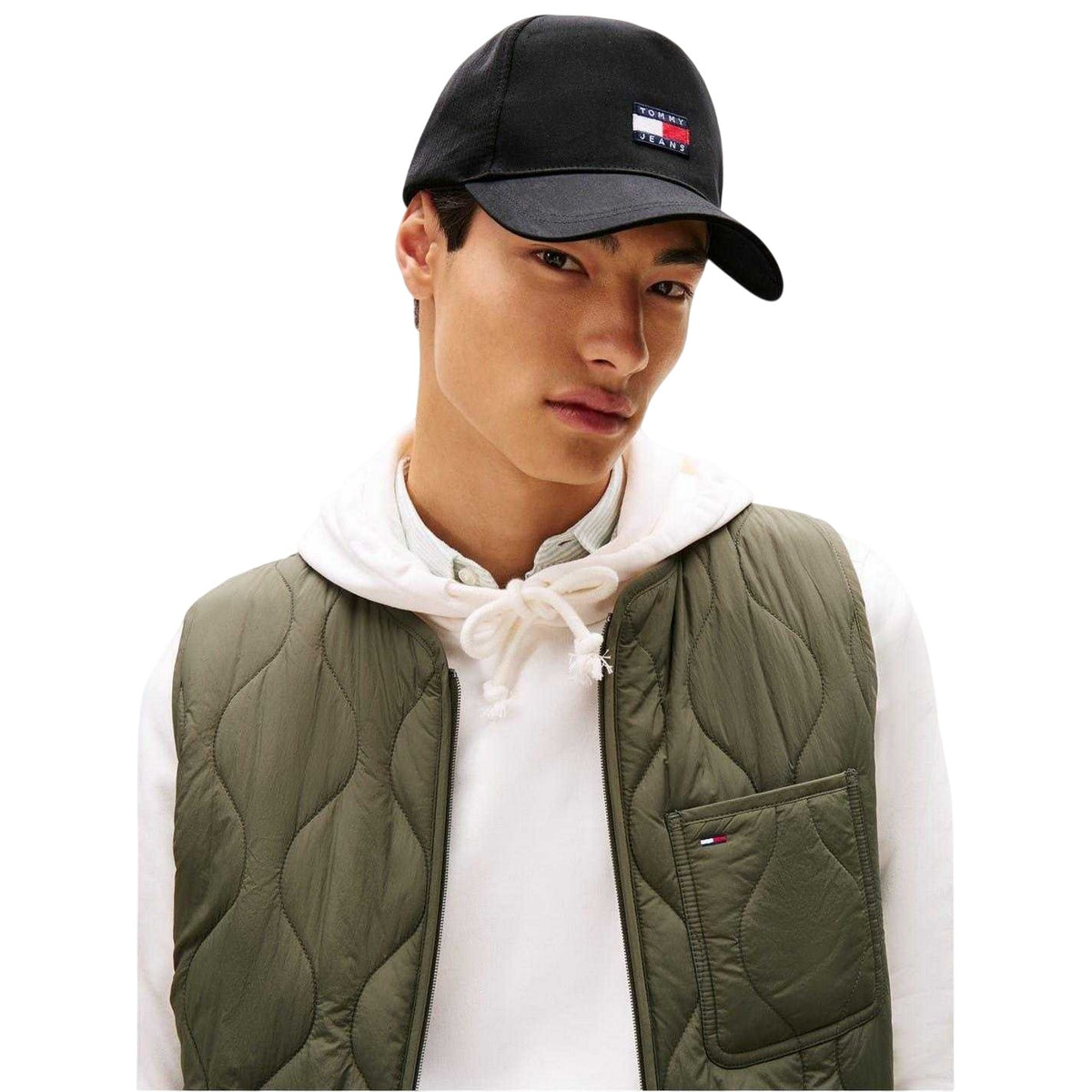 Black - Lifestyle - Tommy Jeans Logo Adjustable Trucker Cap