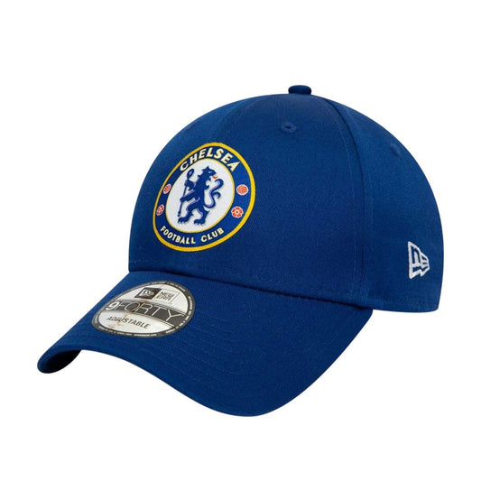Blue - Front - New Era 9Forty Chelsea FC Adjustable Baseball Cap