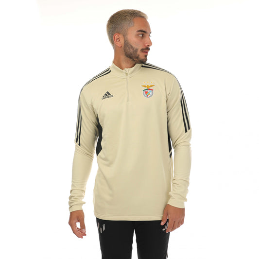Sand - Front - Adidas Mens Condivo SL Benfica Training Top