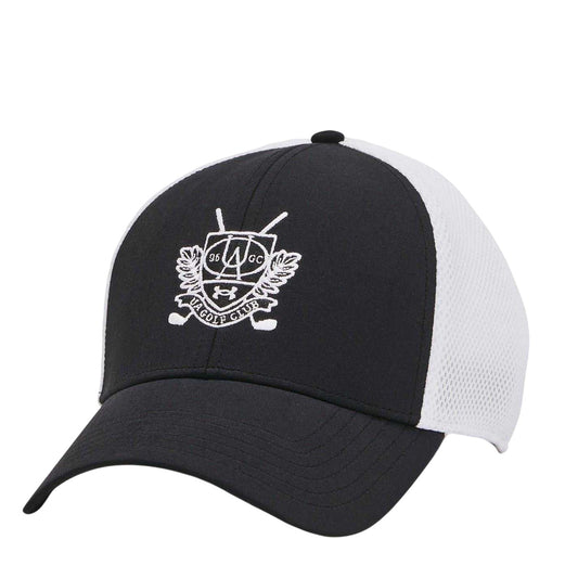 Black - Front - Under Armour Mens UA Golf Club Cap