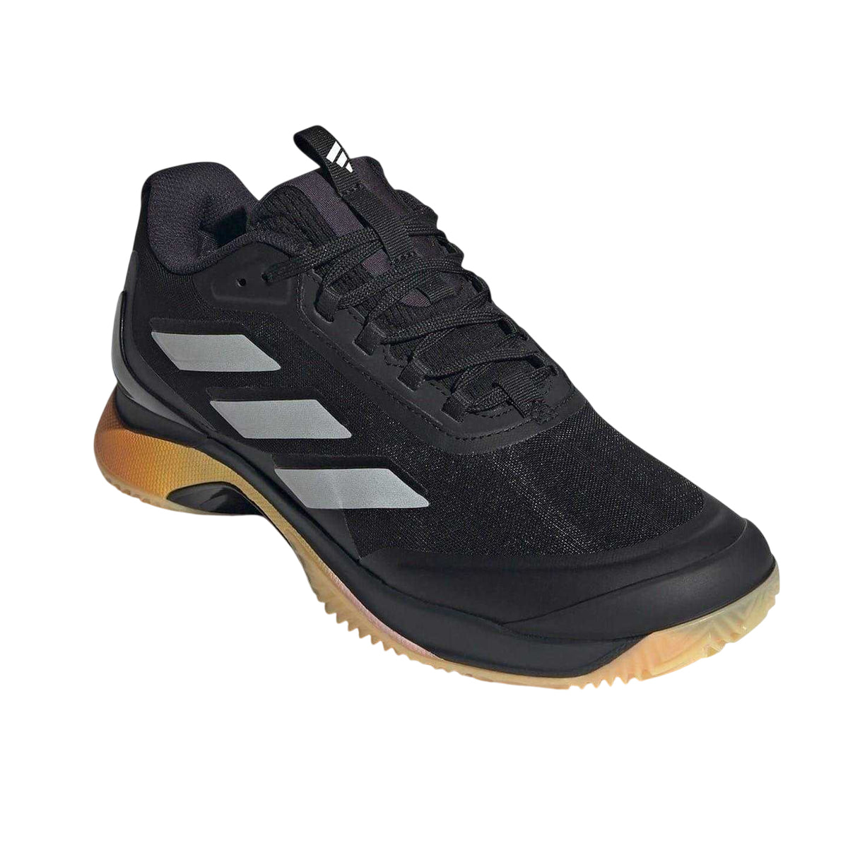 Black-Metal-Spark - Pack Shot - Adidas Womens-Ladies Avacourt 2 Bounce Tennis Shoes