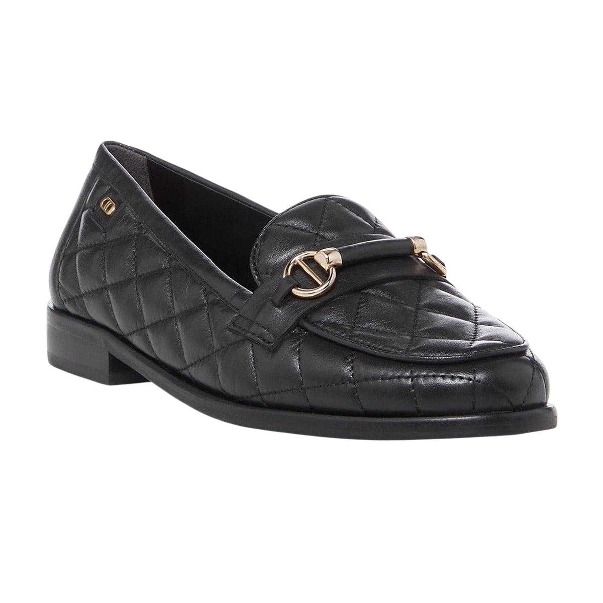 Black - Lifestyle - Dune London Womens-Ladies Leather Snaffle Loafers
