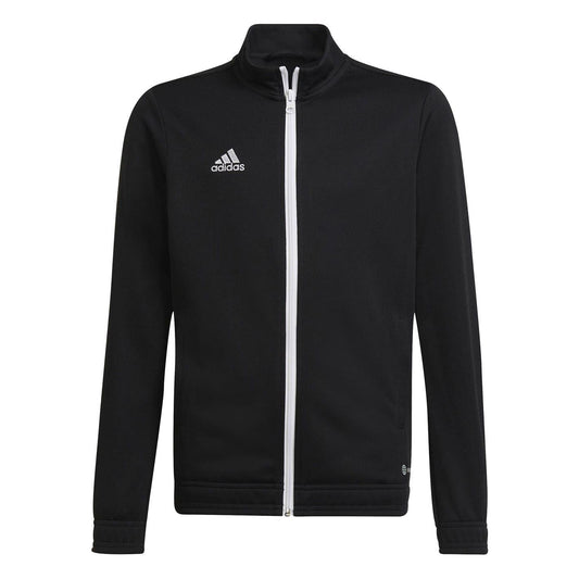 Black - Front - Adidas Childrens-Kids Entrada 22 Track Jacket