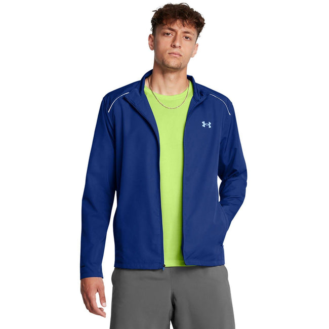 Blue - Front - Under Armour Mens Launch Lightweight Jacket