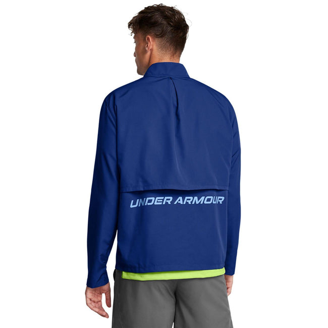 Blue - Back - Under Armour Mens Launch Lightweight Jacket