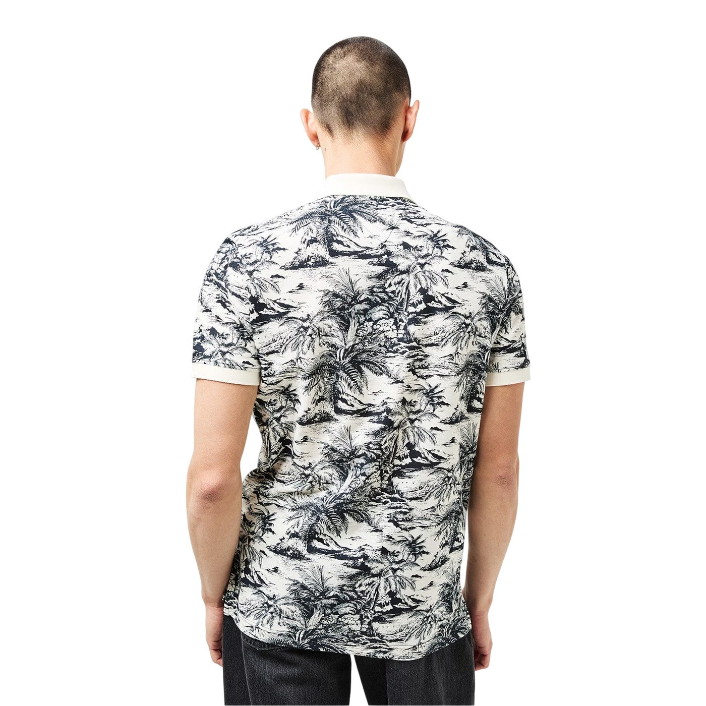 Desert Sky Print - Lifestyle - Tommy Hilfiger Mens Linen Polo Shirt