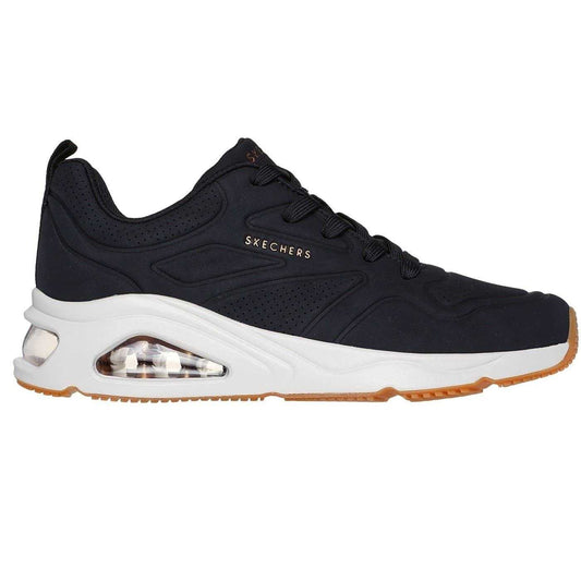 Black - Front - Skechers Womens-Ladies Tres Air Uno Revolution-Airy Skech-Air Trainers