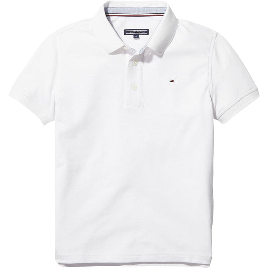 White - Front - Tommy Hilfiger Boys Polo Shirt
