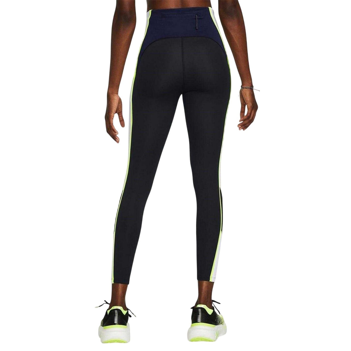 Black - Pack Shot - Under Armour Womens-Ladies Run Anywhere Colour Block Leggings