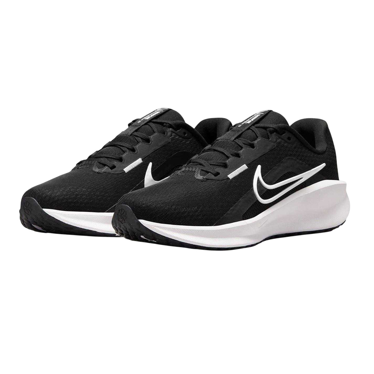 Black-White - Pack Shot - Nike Womens-Ladies Downshifter 13 Road Running Shoes
