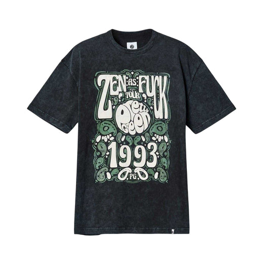 Black - Front - Pretty Green Mens Lettering Regular T-Shirt