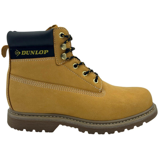 Honey - Front - Dunlop Mens Nevada Leather Steel Toe Cap Safety Boots