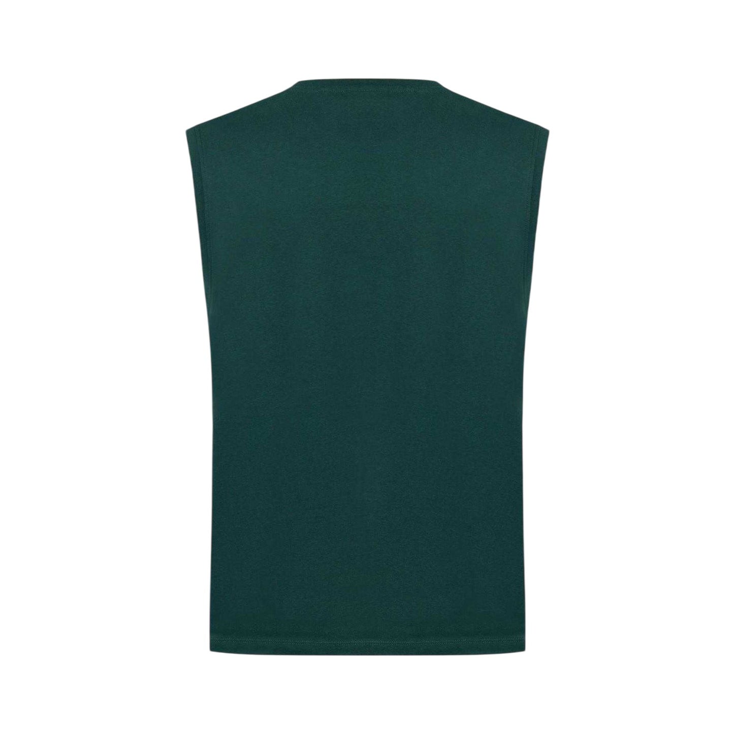Forest Green - Back - Slazenger Mens Logo Cotton Vest Top