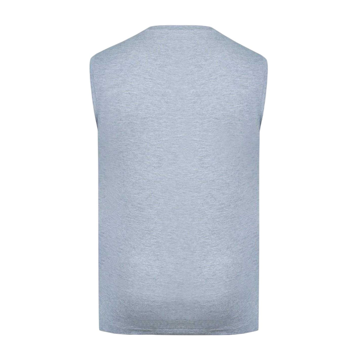 Grey Marl - Back - Slazenger Mens Logo Cotton Vest Top