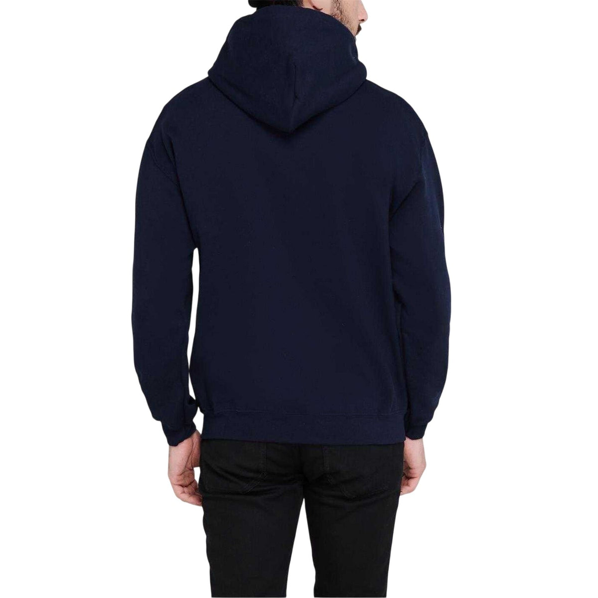Navy - Back - LA Galaxy Mens Logo Drawstring Hoodie